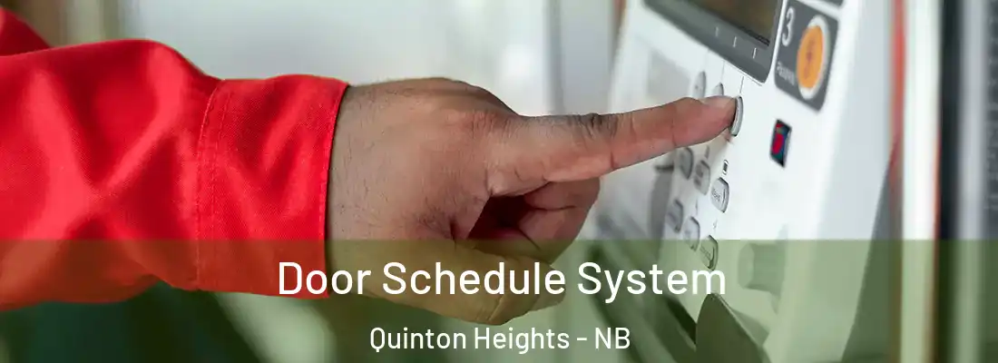 Door Schedule System Quinton Heights - NB